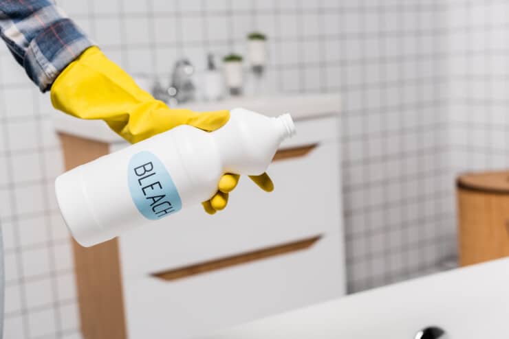 What happens if your house smells like bleach?