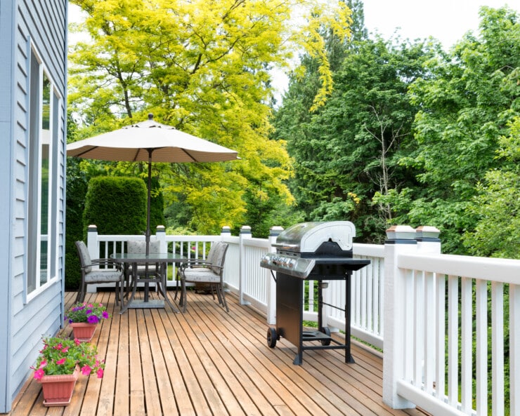 How do you maintain a wood deck