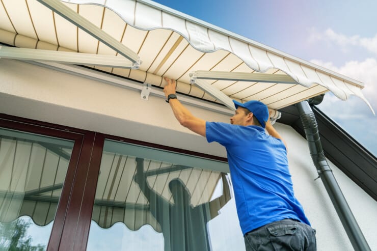 Are retractable awnings hard to install
